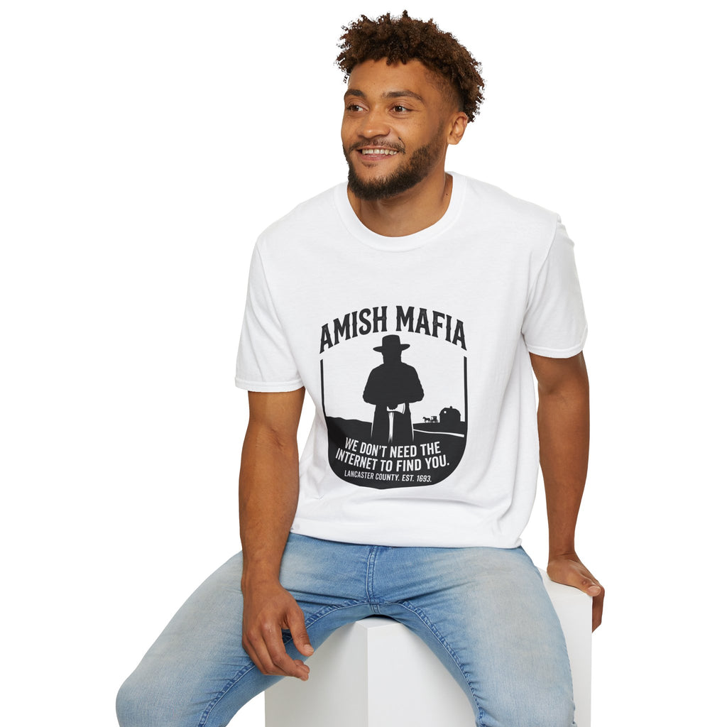 Amish Mafia T-Shirt – "We Don't Need The Internet To Find You" Vintage Graphic Tee